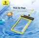 Baseus IPX8 DeepDive Waterdichte Telefoonhoes tot 7.2 Inch Geel / Wit afbeelding 6