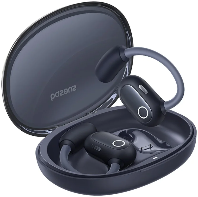 Baseus Eli Sport 1 Draadloze Open-Ear Sport Oordopjes met Nekband Zwart afbeelding 1