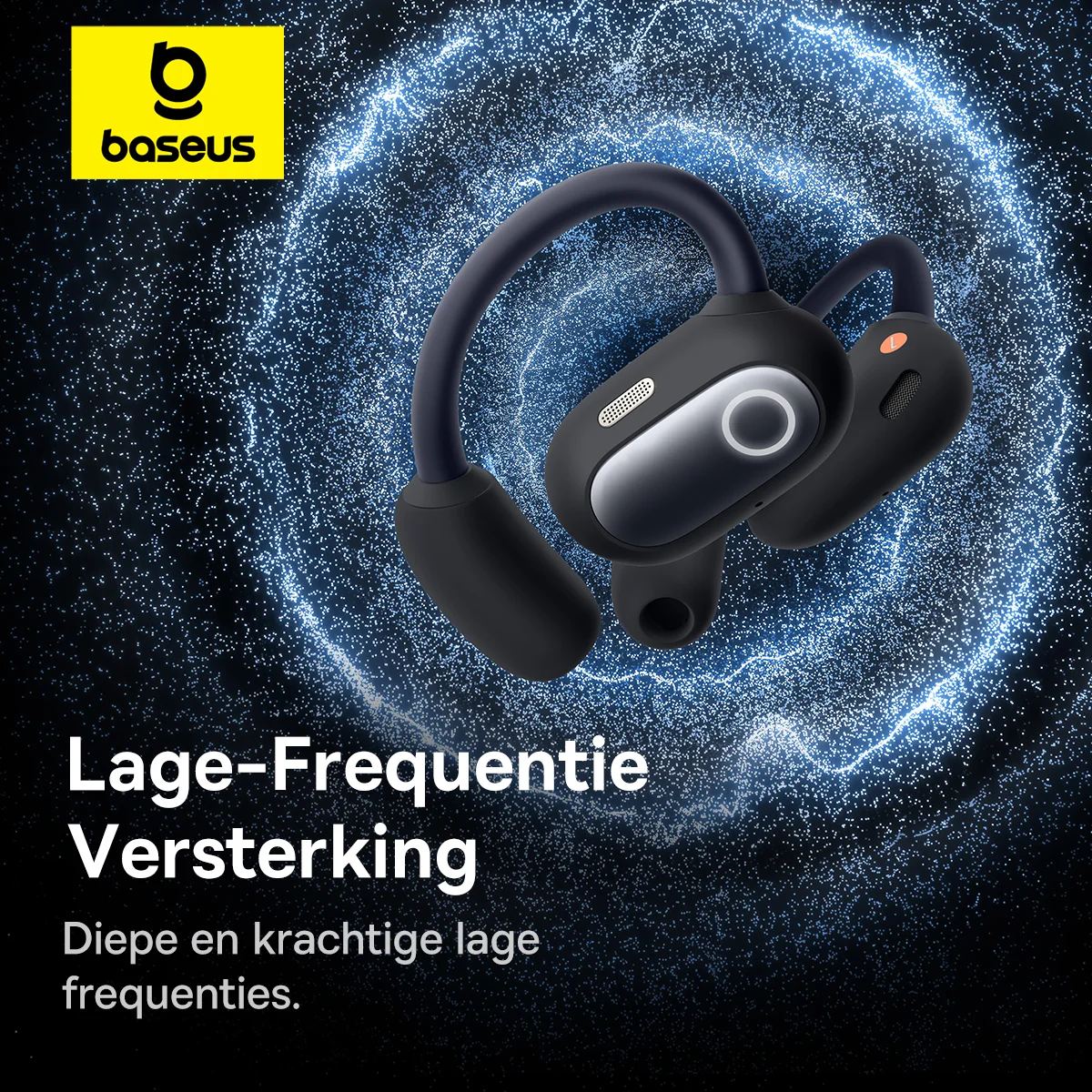 Baseus Eli Sport 1 Draadloze Open-Ear Sport Oordopjes met Nekband Zwart afbeelding 7