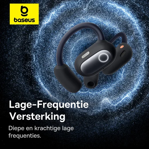 Baseus Eli Sport 1 Draadloze Open-Ear Sport Oordopjes met Nekband Zwart afbeelding 7