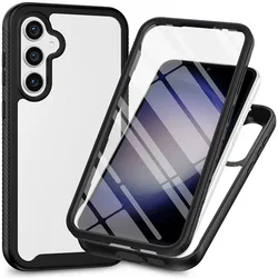 Samsung Galaxy A35 Hoesje Full Protect 360° Cover Hybride Zwart afbeelding