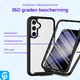 Samsung Galaxy A35 Hoesje Full Protect 360° Cover Hybride Zwart afbeelding 4