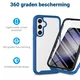 Samsung Galaxy A35 Hoesje Full Protect 360° Cover Hybride Blauw afbeelding 2