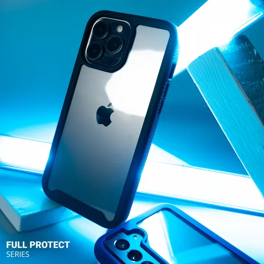 Samsung Galaxy A35 Hoesje Full Protect 360° Cover Hybride Blauw afbeelding 9