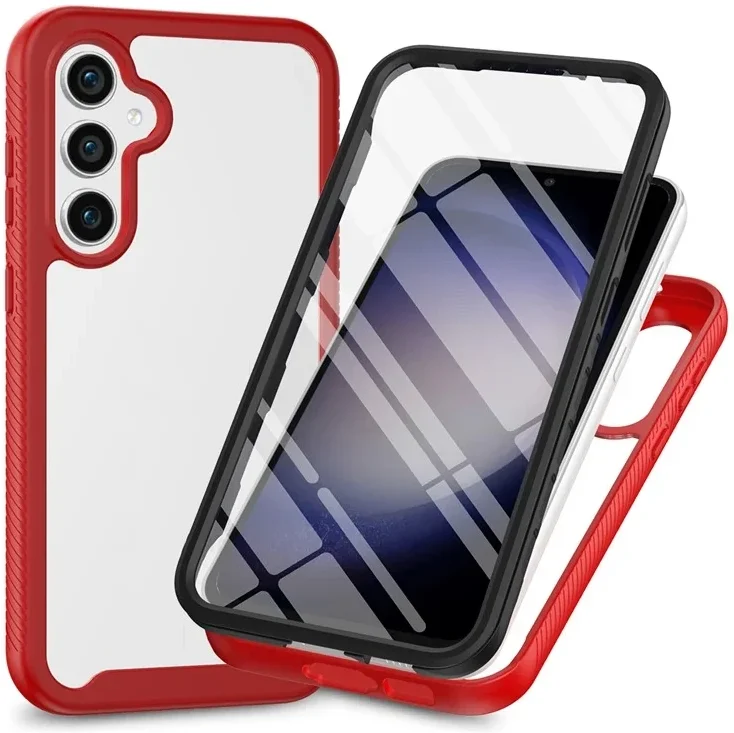 Samsung Galaxy A35 Hoesje Full Protect 360° Cover Hybride Rood afbeelding 1