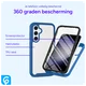 Samsung Galaxy A55 Hoesje Full Protect 360° Cover Hybride Blauw afbeelding 2