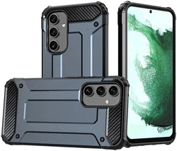 Samsung Galaxy A55 Hoesje Shock Proof Hybride Back Cover Blauw afbeelding