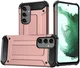 Samsung Galaxy A55 Hoesje Shock Proof Hybride Back Cover Roze afbeelding 1