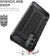 Samsung Galaxy A55 Hoesje Shock Proof Hybride Back Cover Rood afbeelding 4