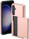 Samsung Galaxy A55 Hoesje met Slider Kaarthouder Back Cover Roze afbeelding 6