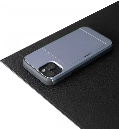 Samsung Galaxy A55 Hoesje met Slider Kaarthouder Back Cover Blauw afbeelding 11