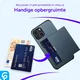 Samsung Galaxy A55 Hoesje met Slider Kaarthouder Back Cover Blauw afbeelding 6