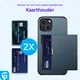 Samsung Galaxy A55 Hoesje met Slider Kaarthouder Back Cover Blauw afbeelding 9