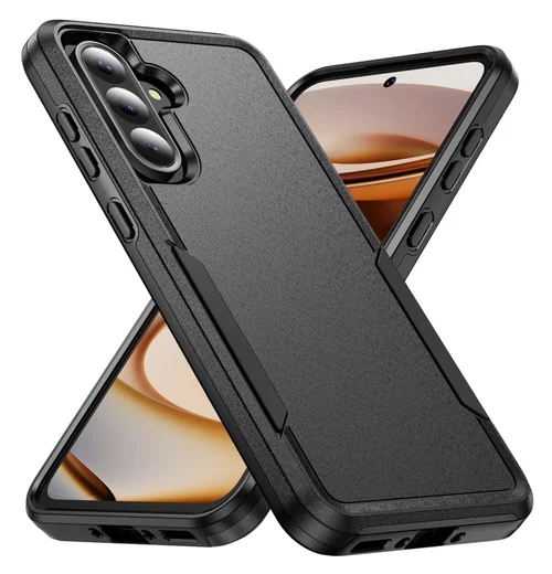 Samsung Galaxy A35 Hoesje Schokbestendige Hardcase Back Cover Zwart afbeelding 1