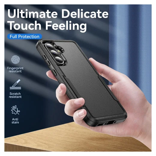 Samsung Galaxy A35 Hoesje Schokbestendige Hardcase Back Cover Zwart afbeelding 5