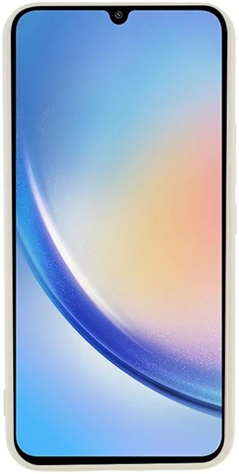 Samsung Galaxy A35 Hoesje met Camera Bescherming Dun TPU Beige afbeelding 3
