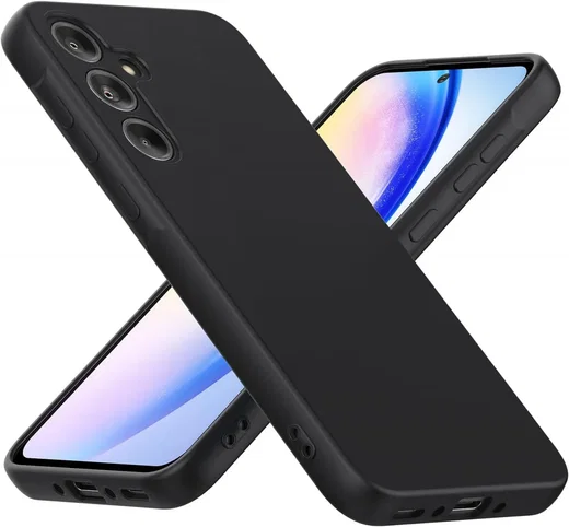 Samsung Galaxy A55 Hoesje met Camera Bescherming Dun TPU Zwart afbeelding 3