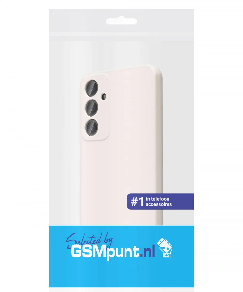 Samsung Galaxy A55 Hoesje met Camera Bescherming Dun TPU Beige afbeelding 5