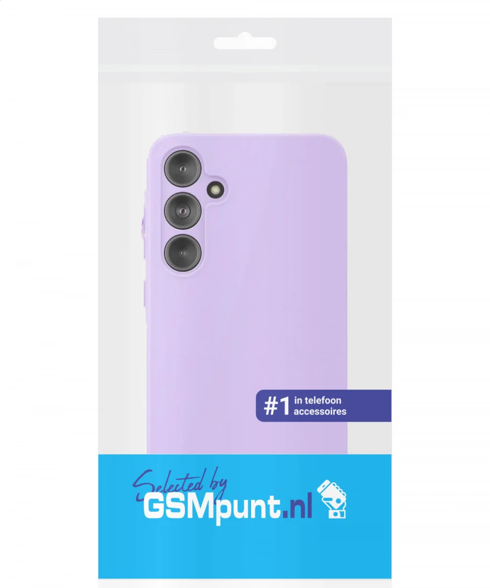 Samsung Galaxy A55 Hoesje met Camera Bescherming Dun TPU Paars afbeelding 7
