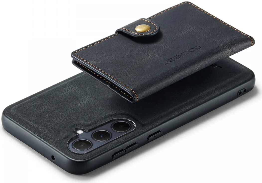 CaseMe JH-01 Samsung Galaxy A55 Hoesje Magnetische Kaarthouder Zwart afbeelding 14