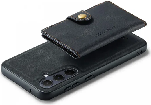 CaseMe JH-01 Samsung Galaxy A55 Hoesje Magnetische Kaarthouder Zwart afbeelding 14