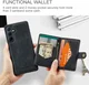 CaseMe JH-01 Samsung Galaxy A55 Hoesje Magnetische Kaarthouder Zwart afbeelding 5