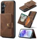 CaseMe JH-01 Samsung Galaxy A55 Hoesje Magnetische Kaarthouder Bruin afbeelding 14