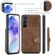CaseMe JH-01 Samsung Galaxy A55 Hoesje Magnetische Kaarthouder Bruin afbeelding 6