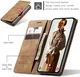 CaseMe 013 Samsung Galaxy A55 Hoesje Book Case met Standaard Bruin afbeelding 6