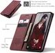 CaseMe 013 Samsung Galaxy A55 Hoesje Book Case met Standaard Rood afbeelding 6