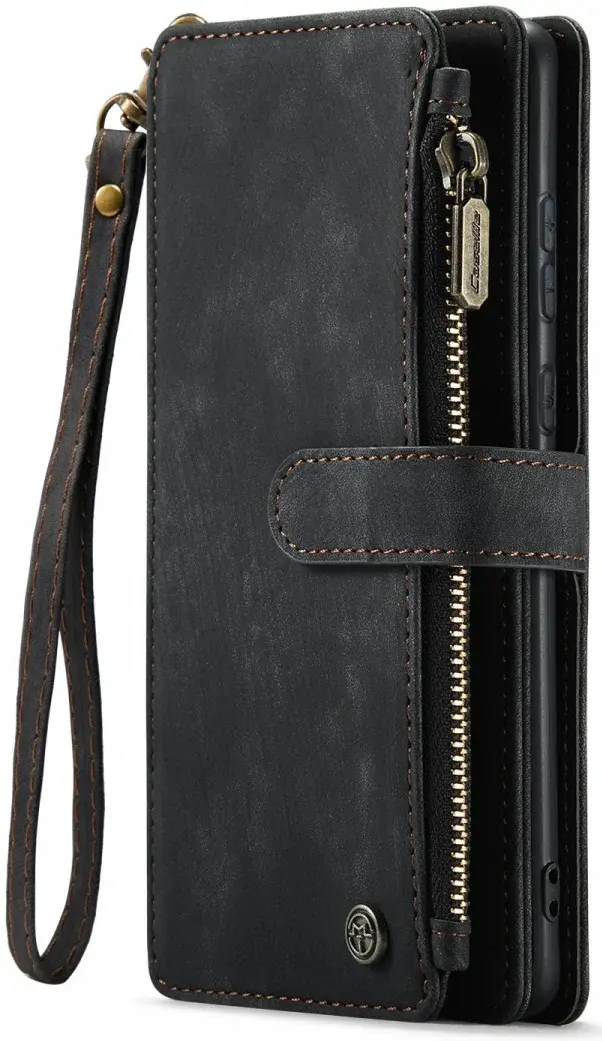 CaseMe C30 Samsung Galaxy A55 Hoesje Pasjeshouder Book Case Zwart afbeelding 1