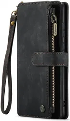 CaseMe C30 Samsung Galaxy A55 Hoesje Pasjeshouder Book Case Zwart afbeelding