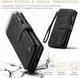 CaseMe C30 Samsung Galaxy A55 Hoesje Pasjeshouder Book Case Zwart afbeelding 4