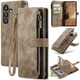 CaseMe C30 Samsung Galaxy A55 Hoesje Pasjeshouder Book Case Bruin afbeelding 2