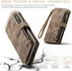 CaseMe C30 Samsung Galaxy A55 Hoesje Pasjeshouder Book Case Bruin afbeelding 3