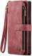 CaseMe C30 Samsung Galaxy A55 Hoesje Pasjeshouder Book Case Rood