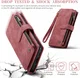 CaseMe C30 Samsung Galaxy A55 Hoesje Pasjeshouder Book Case Rood afbeelding 3