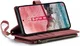 CaseMe C30 Samsung Galaxy A55 Hoesje Pasjeshouder Book Case Rood afbeelding 7