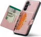 CaseMe JH-01 Samsung Galaxy A35 Hoesje Magnetische Kaarthouder Roze afbeelding 11