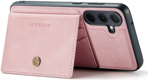 CaseMe JH-01 Samsung Galaxy A35 Hoesje Magnetische Kaarthouder Roze afbeelding 13