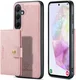 CaseMe JH-01 Samsung Galaxy A35 Hoesje Magnetische Kaarthouder Roze afbeelding 15