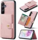 CaseMe JH-01 Samsung Galaxy A35 Hoesje Magnetische Kaarthouder Roze afbeelding 16