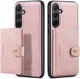 CaseMe JH-01 Samsung Galaxy A35 Hoesje Magnetische Kaarthouder Roze afbeelding 17