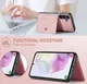 CaseMe JH-01 Samsung Galaxy A35 Hoesje Magnetische Kaarthouder Roze afbeelding 3