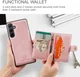 CaseMe JH-01 Samsung Galaxy A35 Hoesje Magnetische Kaarthouder Roze afbeelding 5