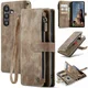 CaseMe C30 Samsung Galaxy A35 Hoesje Pasjeshouder Book Case Bruin afbeelding 2