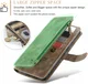 CaseMe C30 Samsung Galaxy A35 Hoesje Pasjeshouder Book Case Bruin afbeelding 3