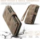 CaseMe C30 Samsung Galaxy A35 Hoesje Pasjeshouder Book Case Bruin afbeelding 4