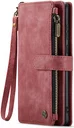 CaseMe C30 Samsung Galaxy A35 Hoesje Pasjeshouder Book Case Rood
