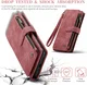 CaseMe C30 Samsung Galaxy A35 Hoesje Pasjeshouder Book Case Rood afbeelding 4